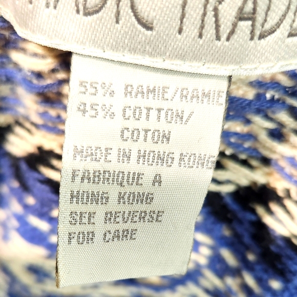 Fair Isle NOMADIC TRADERS Knit VTG Winter Holiday Pullover Sweater (M) - Picture 12 of 13